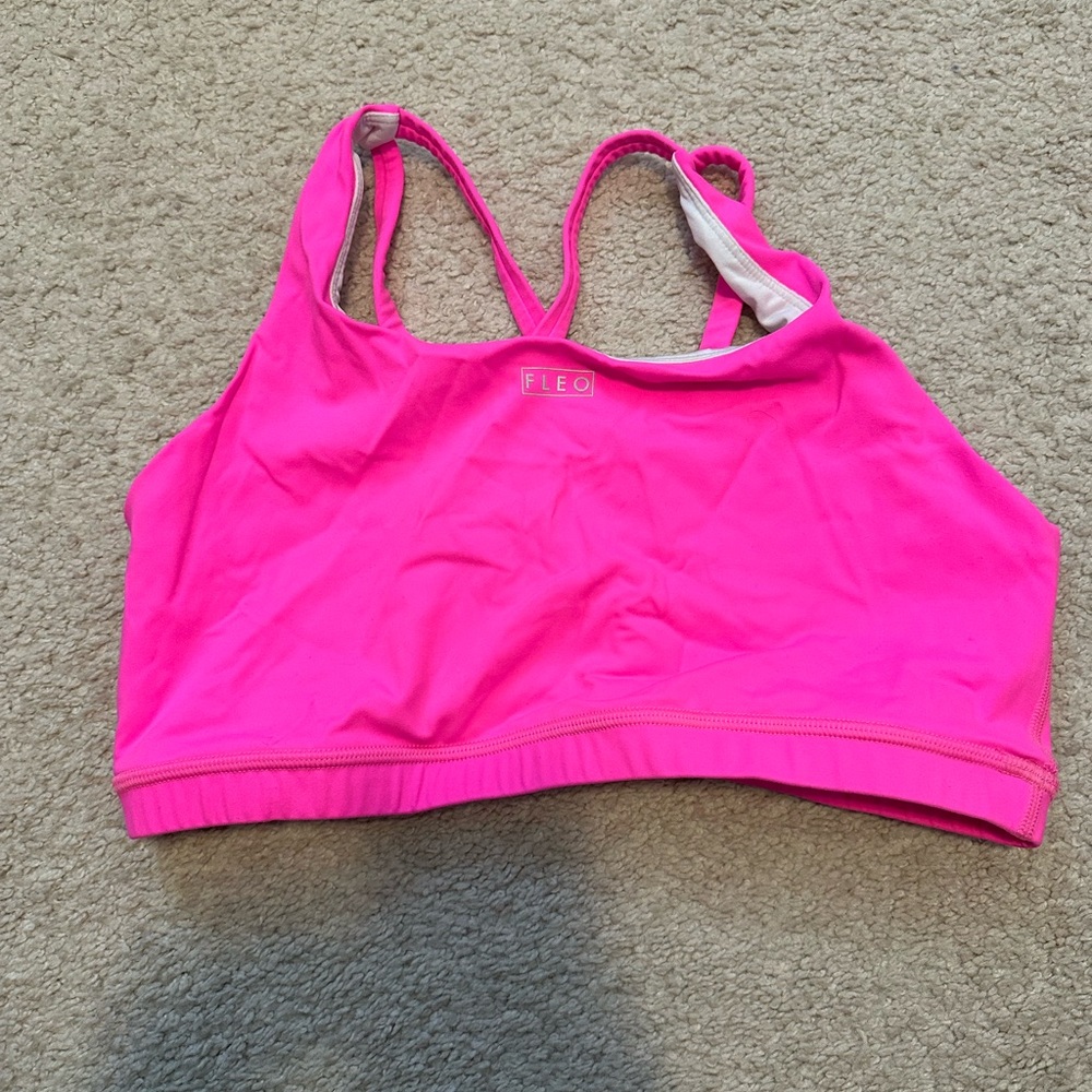 FLEO Women's Pink Sports Bra